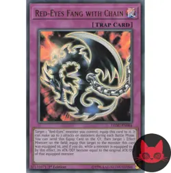 Yugioh Red-Eyes Fang with Chain LEDU-EN004 Ultra Rare 1st Edition MP - Image 1