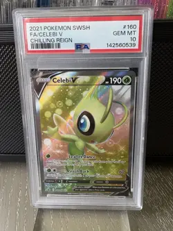 Celebi V (Full Art) 160/198 Swsh06: Sword & Shield - Chilling Reign Holo - Image 1