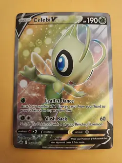 Celebi V (Full Art) Holo 160/198 NM SWSH06: Chilling Reign - Image 1