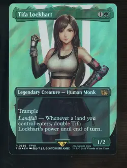 2025 MTG Final Fantasy Borderless Surge Foil #0536 Tifa Lockhart - Image 1