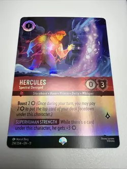 Disney Lorcana Winterpell: Hercules - Spectral Demigod **Epic** 214/204 **Holo** - Image 1