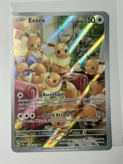 Pokemon TCG Twilight Masquerade 188/167 Eevee Illustration Rare - NM - Image 1