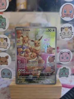 Pokemon Eevee TCG Twilight Masquerade Illustration Card 188/167 NM - Image 1