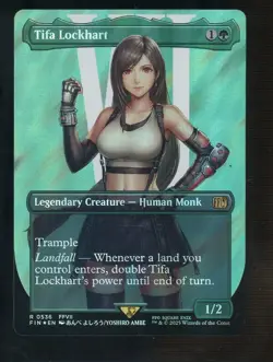 2025 MTG Final Fantasy Borderless Surge Foil #0536 Tifa Lockhart - Image 1