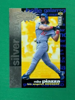 1995 Upper Deck Collector's Choice #CR15 Mike Piazza You Crash the Game Silver - Image 1