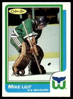 1986-87 O-Pee-Chee Mike Liut Hartford Whalers #133 - Image 1