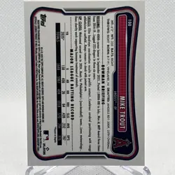 2026 Topps Bowman Chrome Purple Mojo Mike Trout Angels /299 - Image 2