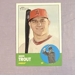 Mike Trout 2012 Topps Heritage #207 Los Angeles Angels - Image 1