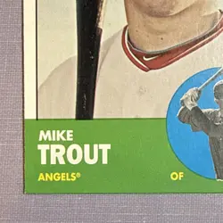 Mike Trout 2012 Topps Heritage #207 Los Angeles Angels - Image 4