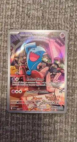 Team Rocket's Wobbuffet 203 Sv: Scarlet & Violet Promo Cards Holo - Image 1