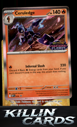Ceruledge (Prerelease) 014 Pokemon Promo ME: Mega Evolution Promo Card NM - Image 1