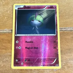 Pokemon TCG Ralts 100/162 XY Breakthrough Reverse Holo Rare Card - Image 1