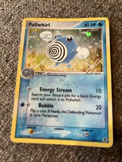 Poliwhirl EX Fire Red & Leaf Green Pokemon TCG Holo Card 46/112 LP - Image 1