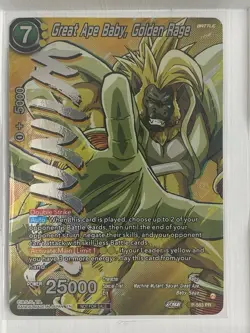Dragon Ball Promo Card Great Ape Baby, Golden Rage P-583 Winner Promo - Image 1