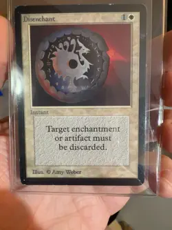 MTG Beta Disenchant - Moderately Played - Magic: The Gathering card - Image 1