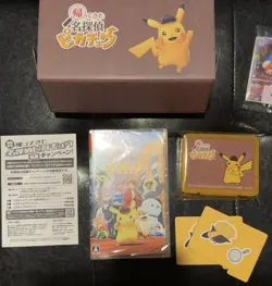 Detective Pikachu Returns Nintendo Switch Special Box w/ Promo Card Amazon Japan - Image 1