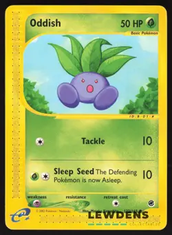Oddish - 122/165 - Common - Expedition - Pokemon Card - Image 1