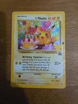 Pokemon TCG Birthday Pikachu #24 Celebrations 25th Anniversary Card - Image 1