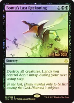 Bontu's Last Reckoning - Foil - Prerelease Promo Light Play, English Magic the G - Image 1