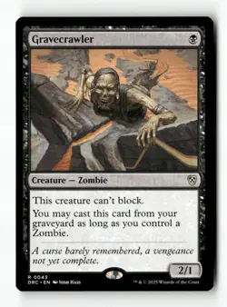 Gravecrawler 43 MTG DRC R NM - Image 1