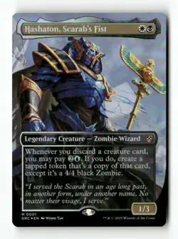 Hashaton Scarab's Fist Borderless 1 MTG DRC M NM Foil - Image 1