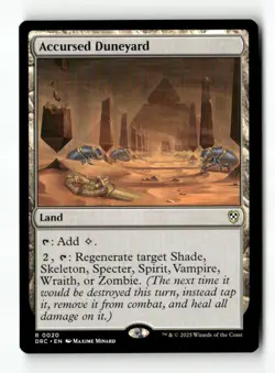 Accursed Duneyard 20 MTG DRC R NM - Image 1