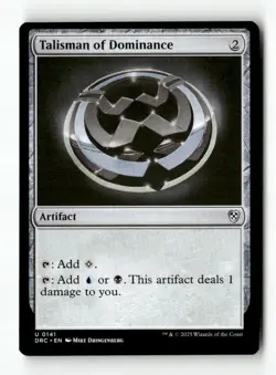 Talisman of Dominance 141 MTG DRC U NM - Image 1
