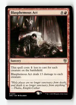 Blasphemous Act 101 MTG DRC R NM - Image 1