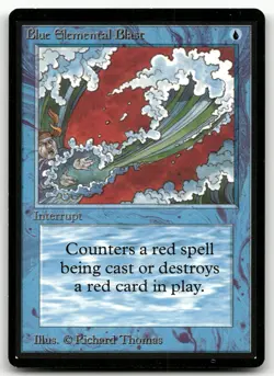 Blue Elemental Blast (NM) Beta Edition LEB Magic MTG - Image 1