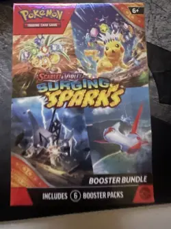 Pokemon TCG Scarlet & Violet Surging Sparks Booster Bundle 6 Booster Packs - Image 1