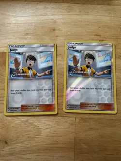 108/131 Judge Professor's Program Reverse Holo Stamped Pokemon TCG 2018 x2. NM. - Image 1