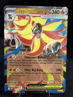 Pokemon TCG Mega Pyroar ex - 015/086 - ME04: Chaos Rising NM - Image 1