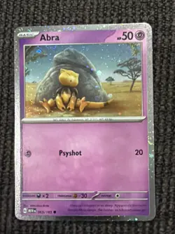 Pokemon TCG - 151 Cosmos Holo Abra 063/165 - Image 1