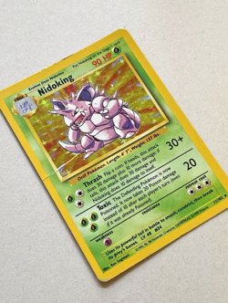 Nidoking 11/102 Pokemon TCG Base Set Holo HP - Image 3