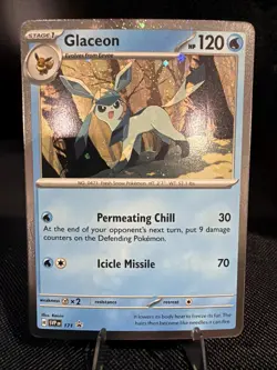 Glaceon SVP 171 - Pokemon TCG Scarlet & Violet - NM Black Star Promo COSMOS HOLO - Image 1