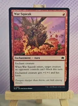 MTG: War Squeak 0160 - Bloomburrow - NM Condition - Image 1