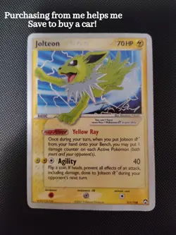Pokemon Jolteon Gold Star (Tom Roos) 101/108 World Championships 2007 - Image 1