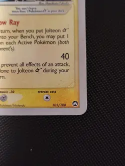 Pokemon Jolteon Gold Star (Tom Roos) 101/108 World Championships 2007 - Image 4