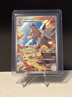Pokemon Lycanroc 166/159 Sv09 Journey Together Illustration Rare Holo NM - Image 1