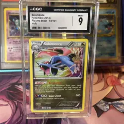 Pokemon TCG Salamence Holo Plasma Blast 2013 #64/101 CGC Mint 9 - Image 1