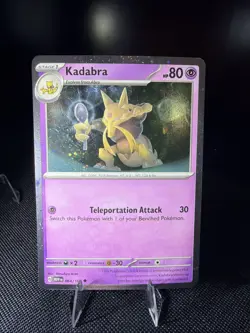Pokemon TCG Scarlet & Violet 151 Kadabra #64 Cosmos Holo 064/165 - Image 1
