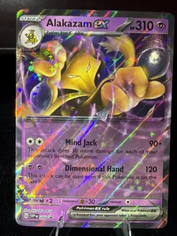 Pokemon TCG - Alakazam ex - 050 - Scarlet & Violet Black Star Promo - Holo - Image 1
