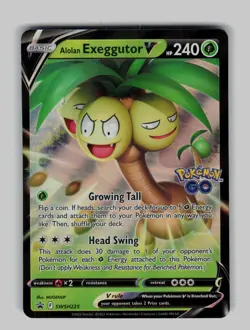 Alolan Exeggutor V SWSH225 Holo Promo Sword & Shield Promo Pokemon Near Mint - Image 1