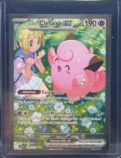 Lillie's Clefairy EX 184/159 Special Illustration Rare SIR JTG Pokemon TCG - Image 2