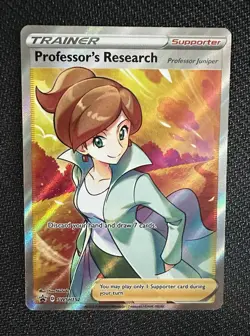 Pokemon TCG Professor's Research Juniper SWSH152 Holo Promo English - Image 1