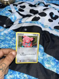 Pokemon Snubbull Unseen Forces Reverse Holo Common 50HP 74/115 English 2005 - Image 1
