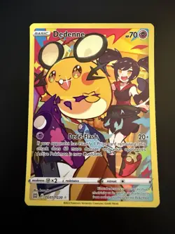 Pokemon TCG Dedenne TG07/TG30 Brilliant Stars TG Full Art Holo - Image 1