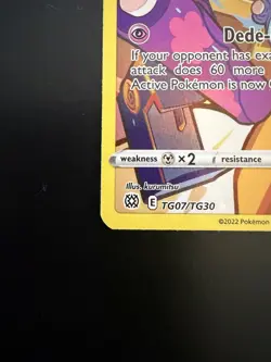 Pokemon TCG Dedenne TG07/TG30 Brilliant Stars TG Full Art Holo - Image 2