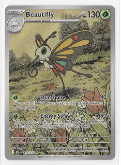 Pokemon Ascended Heroes Beautifly 219/217 Illustration Rare - Image 1