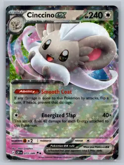 Cinccino ex 073/086 Double Rare Chaos Rising Pokemon Holo Near Mint - Image 1